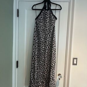 DVF for Target Black and White Floral Halter Dress